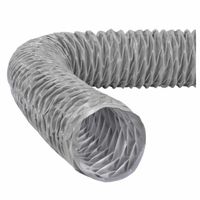 Ventilatieslang grijs 100mm lengte 10 meter VP super vinyl doekslang Panflex