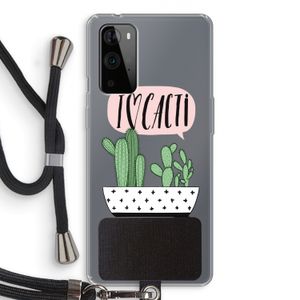 I love cacti: OnePlus 9 Pro Transparant Hoesje met koord