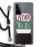 I love cacti: OnePlus 9 Pro Transparant Hoesje met koord
