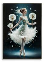 SCHILDERIJ OP DOEK DANSEND GELAKT MET FRAME -A- CM 72X4X102 SCHILDERIJ OP DOEK DANSEND GELAKT MET FRAME -A- CM 72X4X102