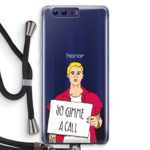 Gimme a call: Honor 9 Transparant Hoesje met koord