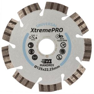 Diamantzaagblad 115mm Universeel XtremePro Mandrex