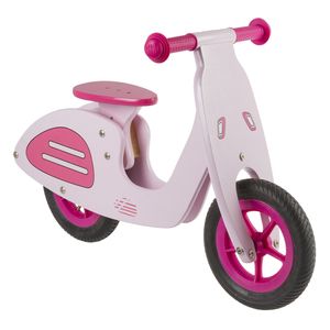 Haro Loopfiets hout vespa roze