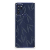 Motorola Moto G60s TPU Case Leaves Blue - thumbnail