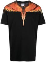 Marcelo Burlon County of Milan t-shirt en coton à imprimé Wings - Noir