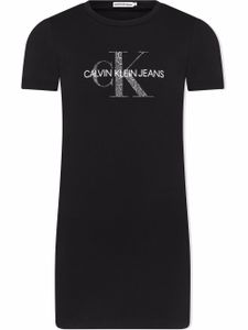 Calvin Klein Kids robe à logo imprimé - Noir