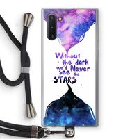 Stars quote: Samsung Galaxy Note 10 Transparant Hoesje met koord