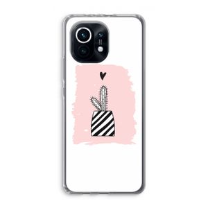 Zwart-wit cactus: Xiaomi Mi 11 Transparant Hoesje