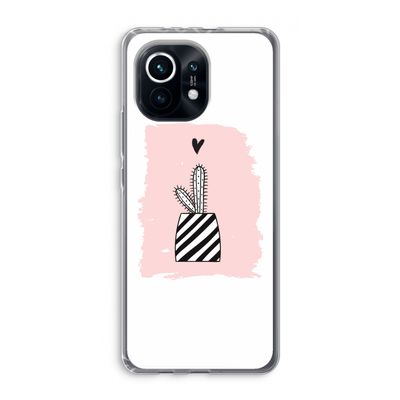 Zwart-wit cactus: Xiaomi Mi 11 Transparant Hoesje