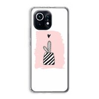 Zwart-wit cactus: Xiaomi Mi 11 Transparant Hoesje