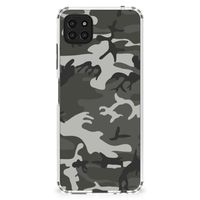 Samsung Galaxy A22 5G Doorzichtige Silicone Hoesje Army Light - thumbnail