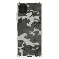 Samsung Galaxy A22 5G Doorzichtige Silicone Hoesje Army Light