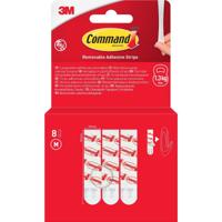 Command kleefstrips, medium, wit, blister van 8 stuks