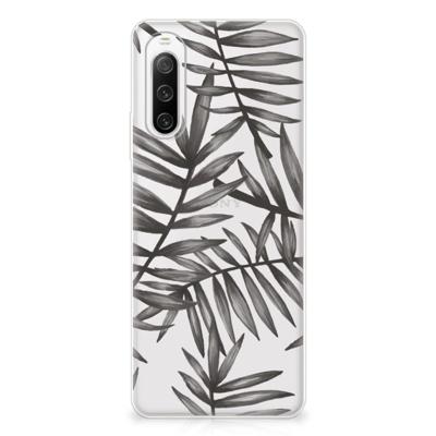Sony Xperia 10 IV | TPU Case | Leaves Grey Sony Xperia 10 IV | TPU Case | Leaves Grey
