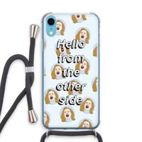 Hello: iPhone XR Transparant Hoesje met koord