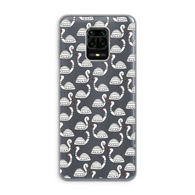 Zwanen: Xiaomi Redmi Note 9 Pro Transparant Hoesje