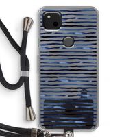 Verrassende lijnen: Pixel 4a Transparant Hoesje met koord