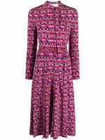 Valentino Garavani robe-chemise à imprimé Optical - Rose