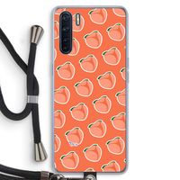 Just peachy: Oppo A91 Transparant Hoesje met koord