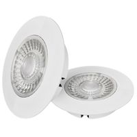 LED Cabiled Downlight dimbaar set 2x4W 2.700K wit IP44