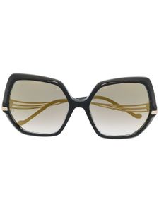 Elie Saab lunettes de soleil à monture oversize - Noir