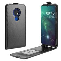 Nokia 6.2/7.2 Verticale Flip Case met Kaartsleuf - Zwart