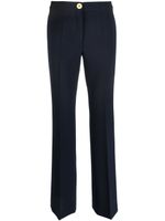 Moschino pantalon droit à boutons embossés - Bleu