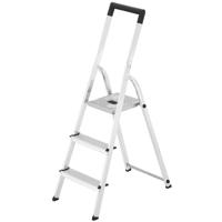 Hailo L40 Aluminium Huishoudtrap / Klustrap 3 treden Hailo L40 Aluminium Huishoudtrap / Klustrap 3 treden