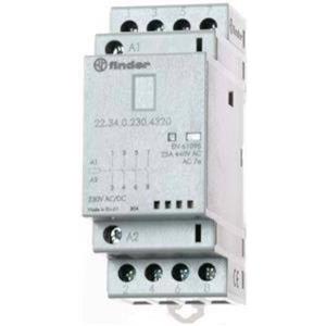 Finder 22.34.0.230.4320 Contactor 4x NO 230 V/DC, 230 V/AC 25 A 1 stuk(s)