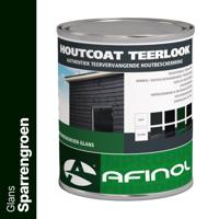 Afinol Houtcoat Teerlook Glans Sparrengroen 750 ml