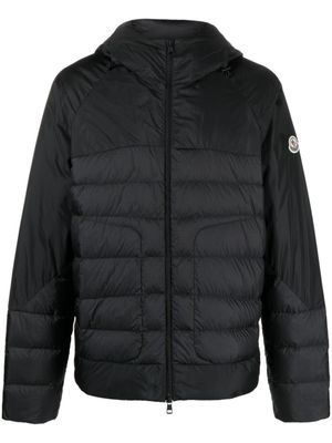 Moncler doudoune zippée à capuche - Noir Moncler doudoune zippée à capuche - Noir
