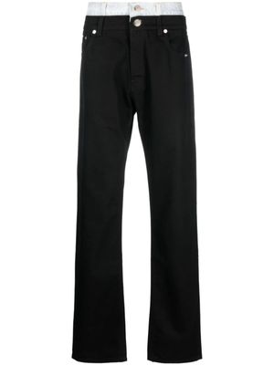VTMNTS jean droit à design superposé - Noir