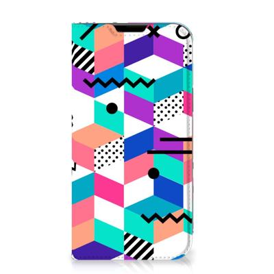 Apple iPhone 14 Plus Stand Case Blokken Kleurrijk