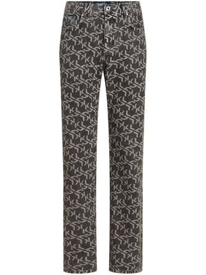 Karl Lagerfeld Jeans jean à patch logo en coton biologique - Noir