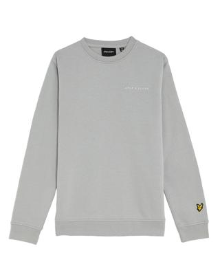 Lyle & Scott winter sweater jongens - Grijs mirage - Script