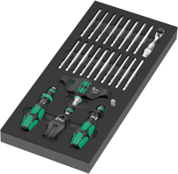 Wera 9752 Schuimrubberen Inzetstuk | Met Kraftform Kompakt Ratelset - 05150152001
