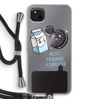 Best Friend Forever: Pixel 4a Transparant Hoesje met koord