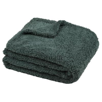 Stof Textiles Plaid/bankdeken Montreal - jade groen - 180 x 220 cm - polyester - 2 persoons