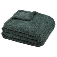 Stof Textiles Plaid/bankdeken Montreal - jade groen - 180 x 220 cm - polyester - 2 persoons