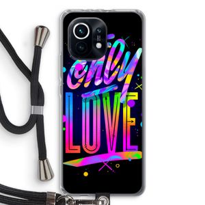Only Love: Xiaomi Mi 11 Transparant Hoesje met koord