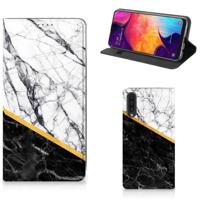 Samsung Galaxy A50 | Standcase | Marmer Wit Zwart - Origineel Cadeau Man