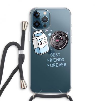 Best Friend Forever: iPhone 12 Pro Max Transparant Hoesje met koord