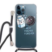 Best Friend Forever: iPhone 12 Pro Max Transparant Hoesje met koord
