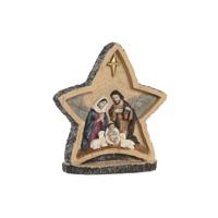 Kerststal set Home ESPRIT Multicolour Hars 15 X 5 X 16,5 CM