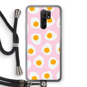 Dancing eggs: Xiaomi Redmi 9 Transparant Hoesje met koord
