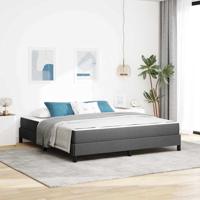 Boxspring bed Anders Donkergrijs 180 x 200 cm Stof