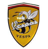 Vespa Bee Emaille Bord - 64 x 44 cm Vespa Bee Emaille Bord - 64 x 44 cm