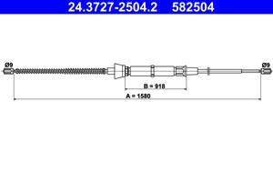 ATE Handremkabel 24.3727-2504.2