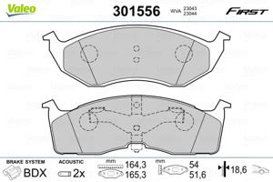 Valeo Remblokset 301556