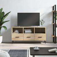 Tv-meubel 102x36x50 cm bewerkt hout sonoma eikenkleurig - thumbnail